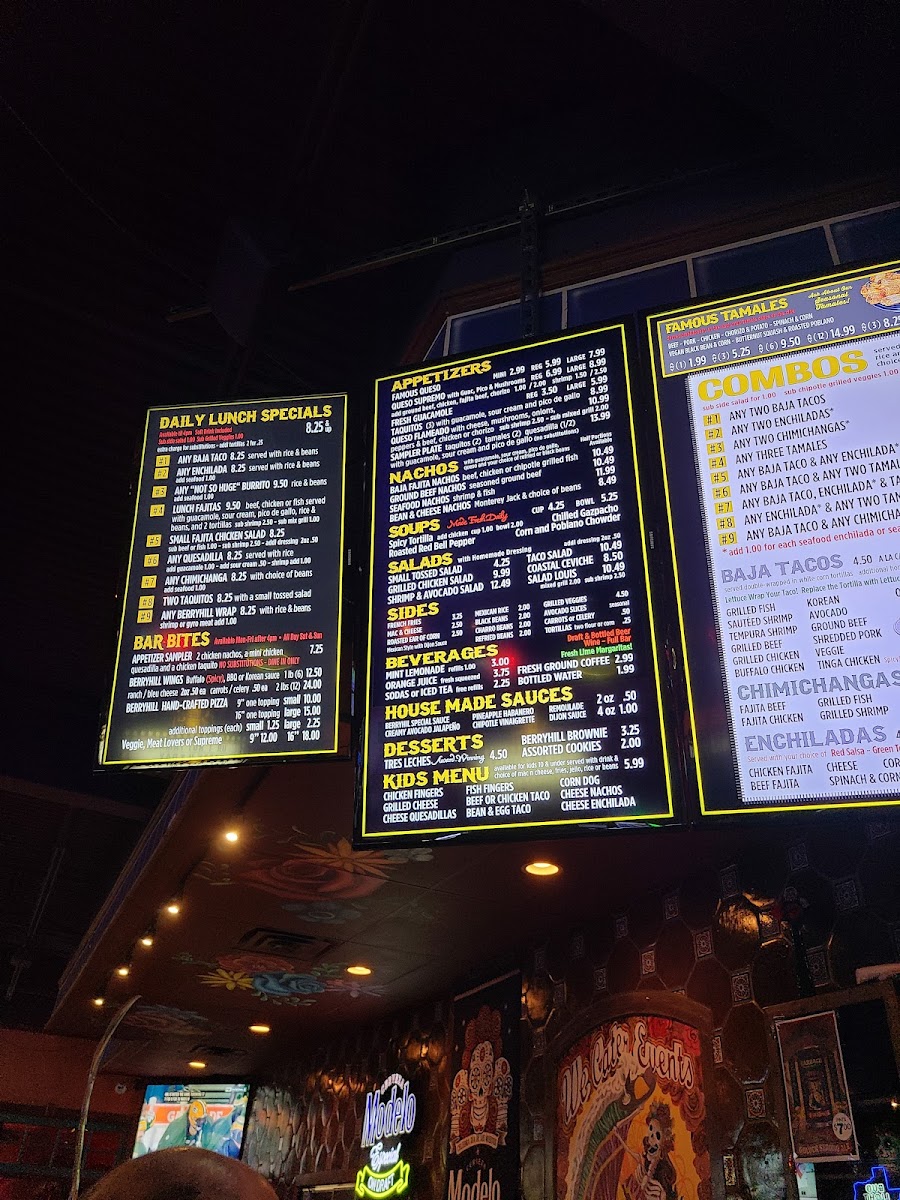 Menu Berryhill Baja Grill-10