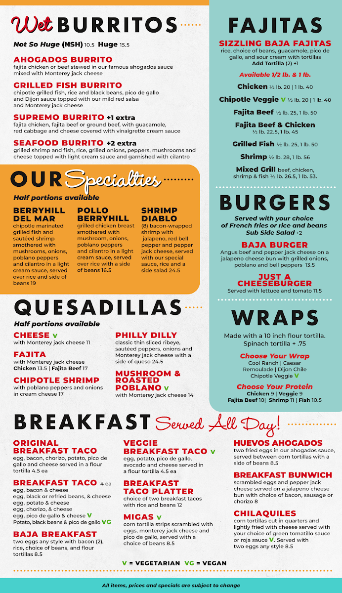 Menu Berryhill Baja Grill-3